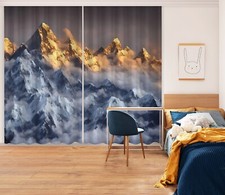 3D Sunshine Snow Mountain ZHUA035 Photo Curtain Window Blockout Fabric Vera 2023