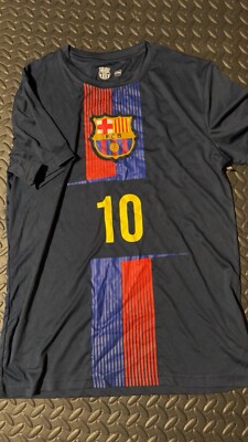 FCB SOCCER Short Sleeve neck T-SHIRT Mens Size m Number 10