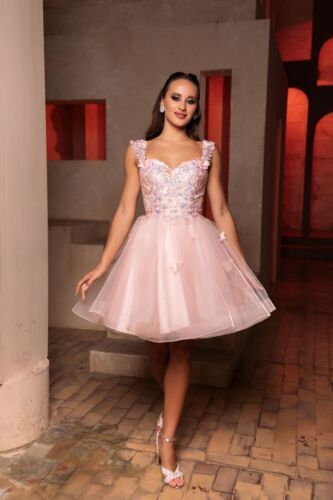 Womens Dresses For Semi-Formal Short Sweetheart Off-Shoulder A-line Plus Size - Picture 40 of 94