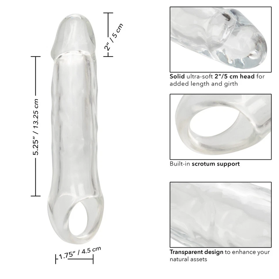 Extensor de pene masculino Performance Maxx Clear 7,5" manga alargadora de pene Foto 4 de 4