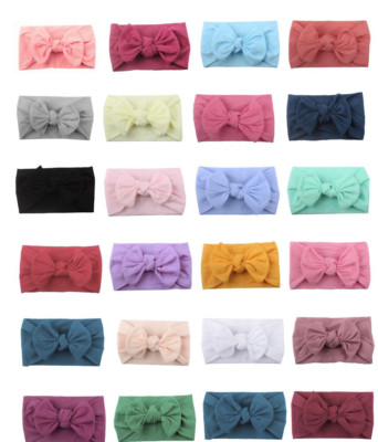 Girls Baby Toddler Turban Solid Headband Headwear UK