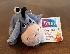 EEYORE Baby Rattle Plush Toy Winnie Pooh Disney The First Years NOS