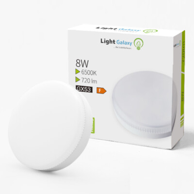 3er Pack LED Leuchtmittel 8W GX53 matt Lampe super hell 720 lm kaltweiß 6500K