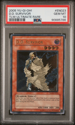2005 YUGIOH TLM-EN023 D.D. SURVIVOR ULTIMATE RARE PSA 10 GEM MINT