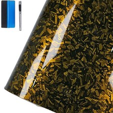 Forged Gloss Carbon Fiber Vinyl Wrap Roll Air Release Sticker Sheet Film for Car