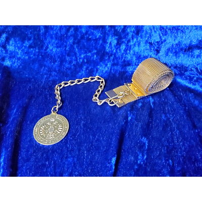 Faux coin gold tone belts Vintage Belly Dancer Chain Belt Gold Tone Coins Faux Pearls  main image 4