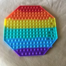 Popit Fidget Toy Push Bubble Sensory Stress Relief Kids Family Gift Game Rainbow