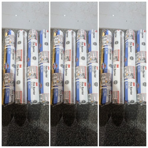 12 Pack 3M 20 Oz. Fire Barrier Sealant, Limestone Grey FD 150+ Sausages