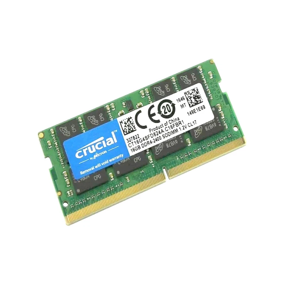 Crucial 32GB (2X16GB) DDR3L 1600MHz PC3L-12800 SODIMM Memory Ram CT204864BF160B - Image 3 of 3
