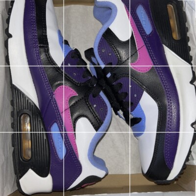 Nike Air Max 90 LTR SE (GS) Big Kids  Shoes White/Active Fuchsia-Eggplant