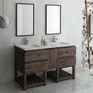 Details About Fresca Formosa 60 Wall Hung Double Sink Modern Bathroom Vanity W Mirrors Details About Fresca Formosa 60 Wall Hung Double Sink Modern Bathroom Vanity W Mirrors