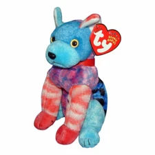 Ty Beanie Hodge-Podge Dog New 8" 20cm Rare Retired MWMT +1 free Ty card