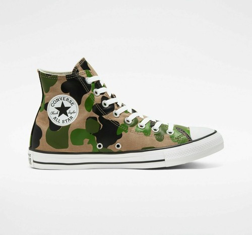 Converse Chuck Star Hi Zapatillas archivo Camo 166714F | eBay