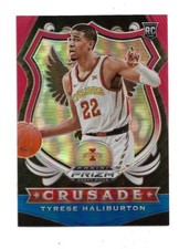 2020 Prizm Draft Pick-Crusade-Red,White-Blue Refractor RC-Tyerse Haliburton-NM+