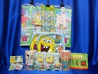 Sponge Bob Bubbles Party Set # 27 Cups Plates Napkins Tablecover Invite Stickers