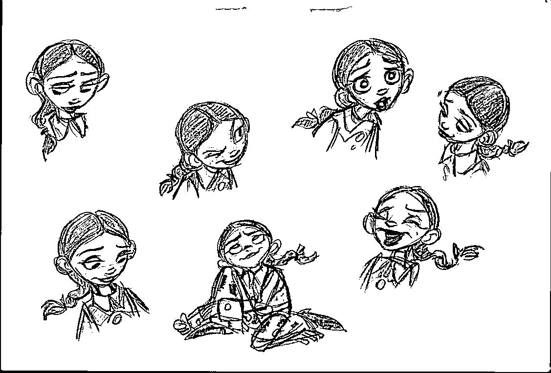 Postcard Pixar Toy Story Jessie Concept Art by Jill Culton