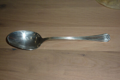 großer Christofle Art Deco Ragout Servierlöffel 26,2 cm aus versilbertem Metall