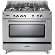 DeLonghi DVRS 916 DF SS Vintage single cavity dual fuel Range Cooker Steel