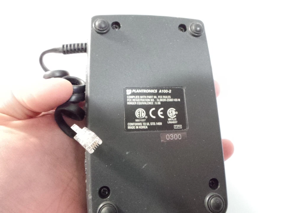 PRACTICA BY PLANTRONICS A100-2 A 100 Phone Headset Controller BASE ONLY - Image 3 of 3