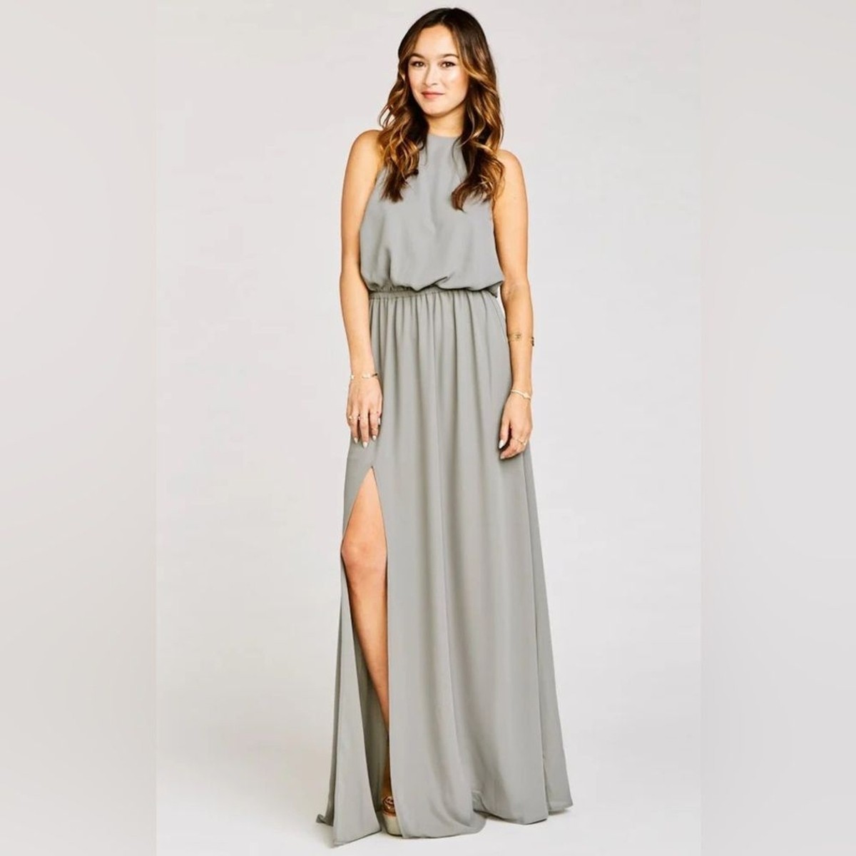 Show Me Your Mumu Heather Halter Maxi Dress Size Extra Small