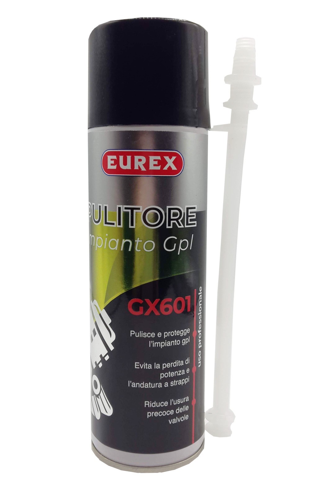 EUREX GX601 ADDITIVO PER IMPIANTO GPL 120 ml. Completo di raccordo