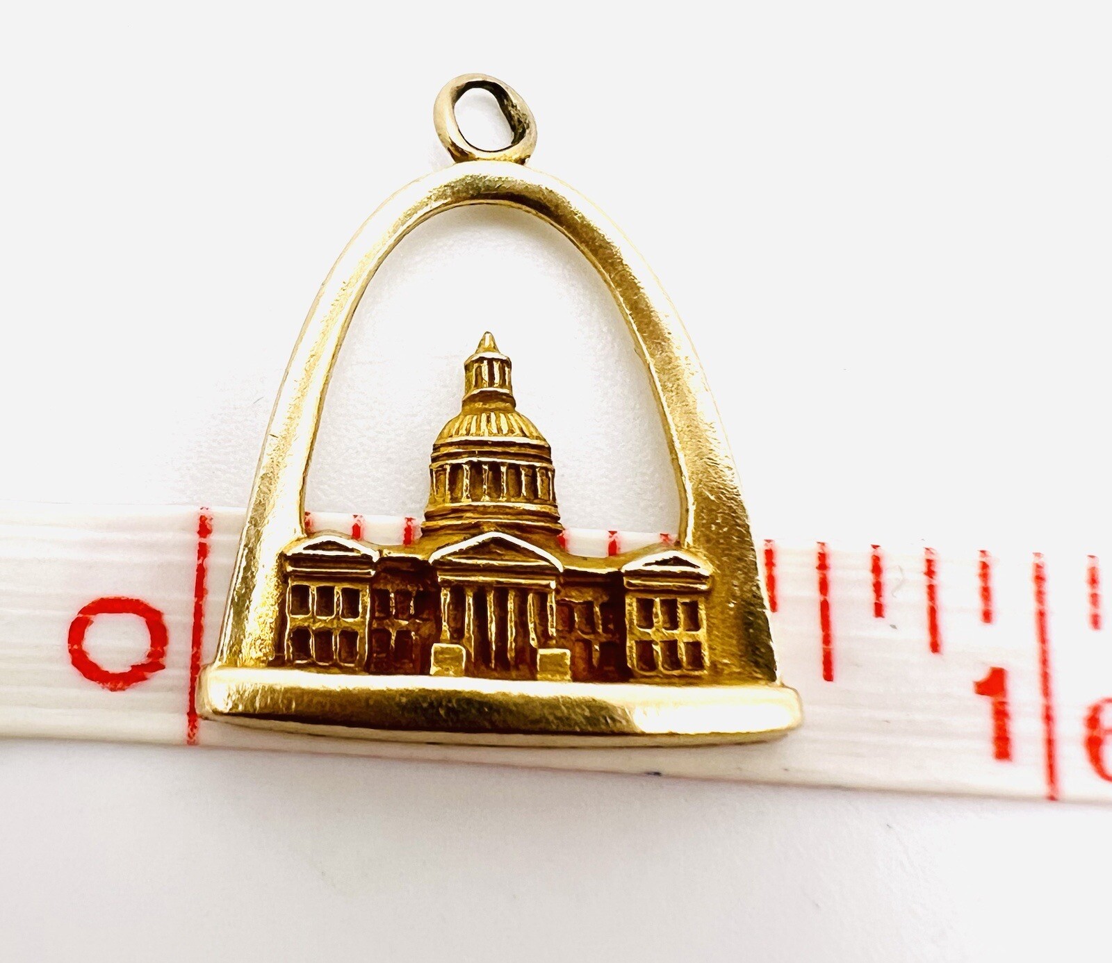 14k Yellow Gold St. Louis Gateway Arch Old Court Hous… Gem