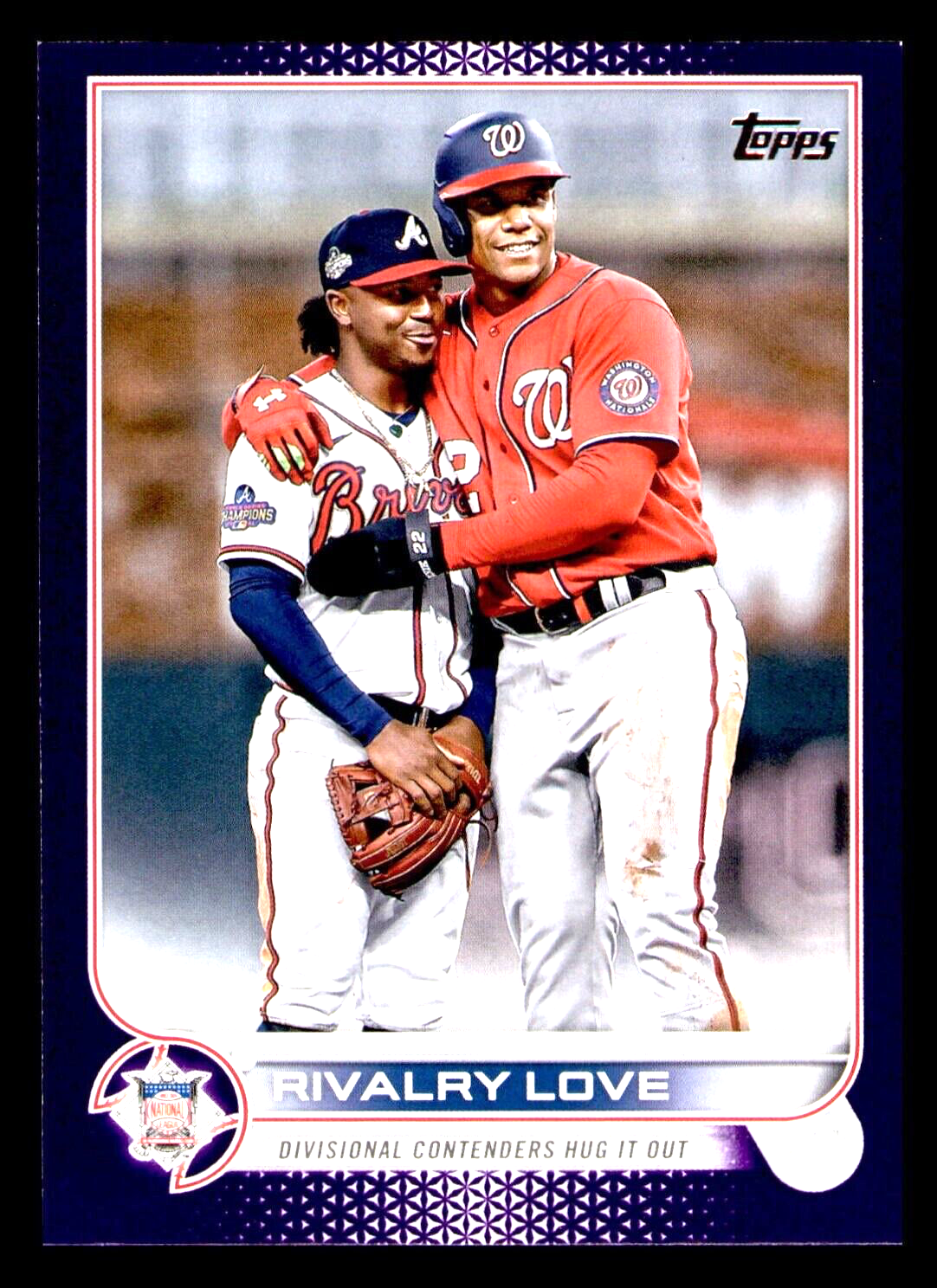 2022 Topps Update Juan Soto Ozzie Albies Meijer Purple Parallel #US310