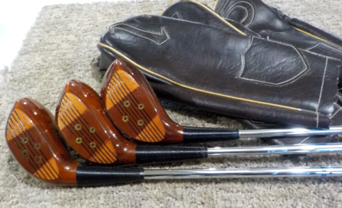 Ben Hogan Apex Persimmon Driver 3-Wood 5-Wood Louisville Golf Very Nice