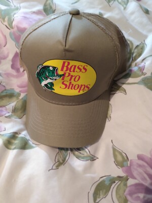 Bass Pro Shops Men's Trucker Hat Mesh Cap Tan