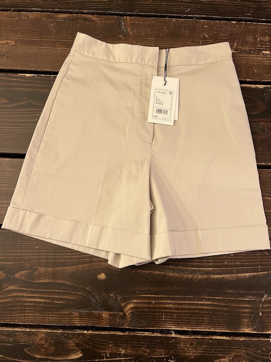 NWT Theory size 0 sand beige soft chino high rise cuffed