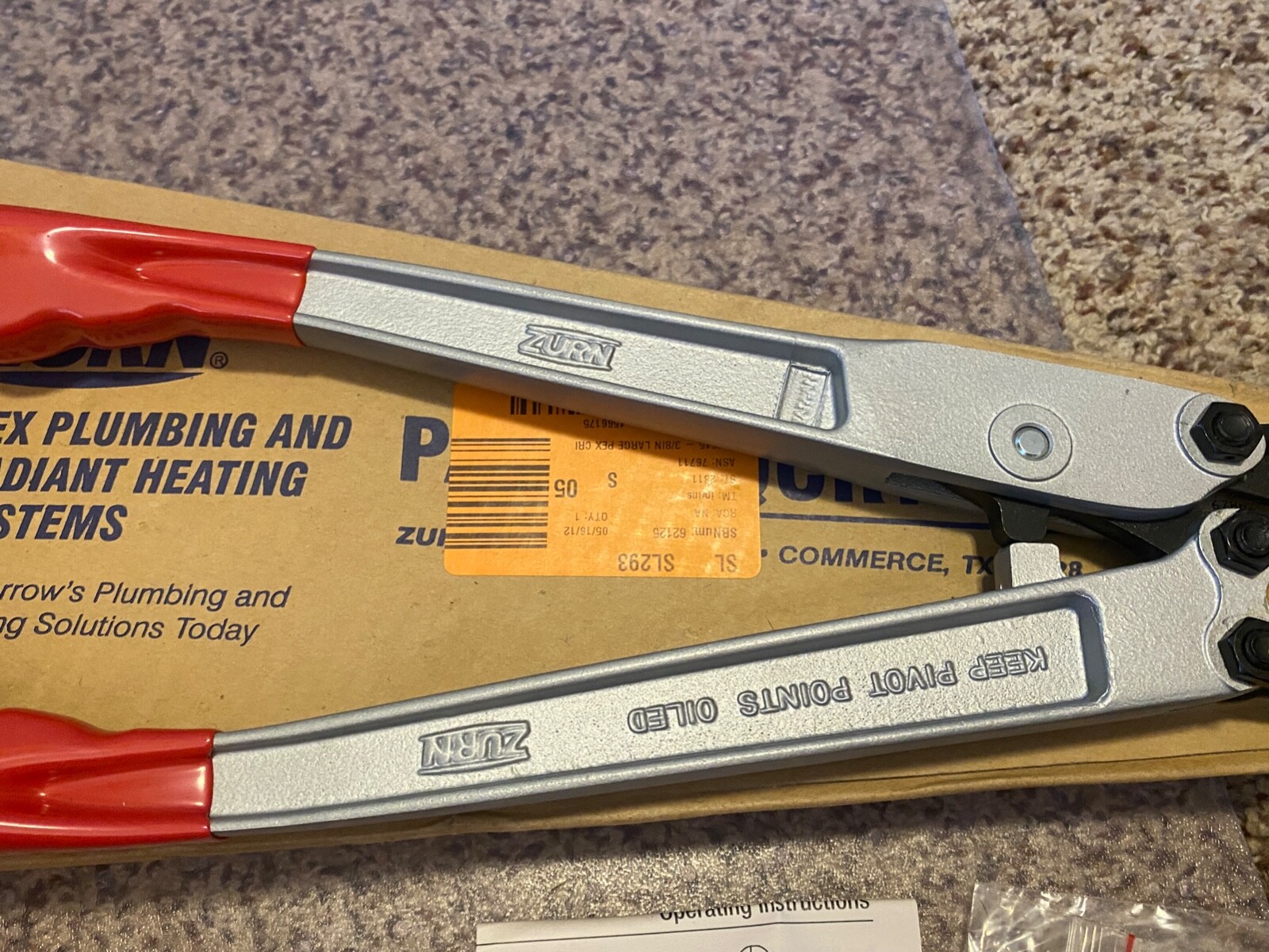 NEW Zurn Tool Crimp 3/8" PEX Pipe w/ crimp guide eBay