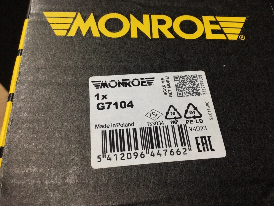 1 x Genuine Monroe G7104 Shock Absorber, New Unused. Smart Fortwo - Image 3 of 3
