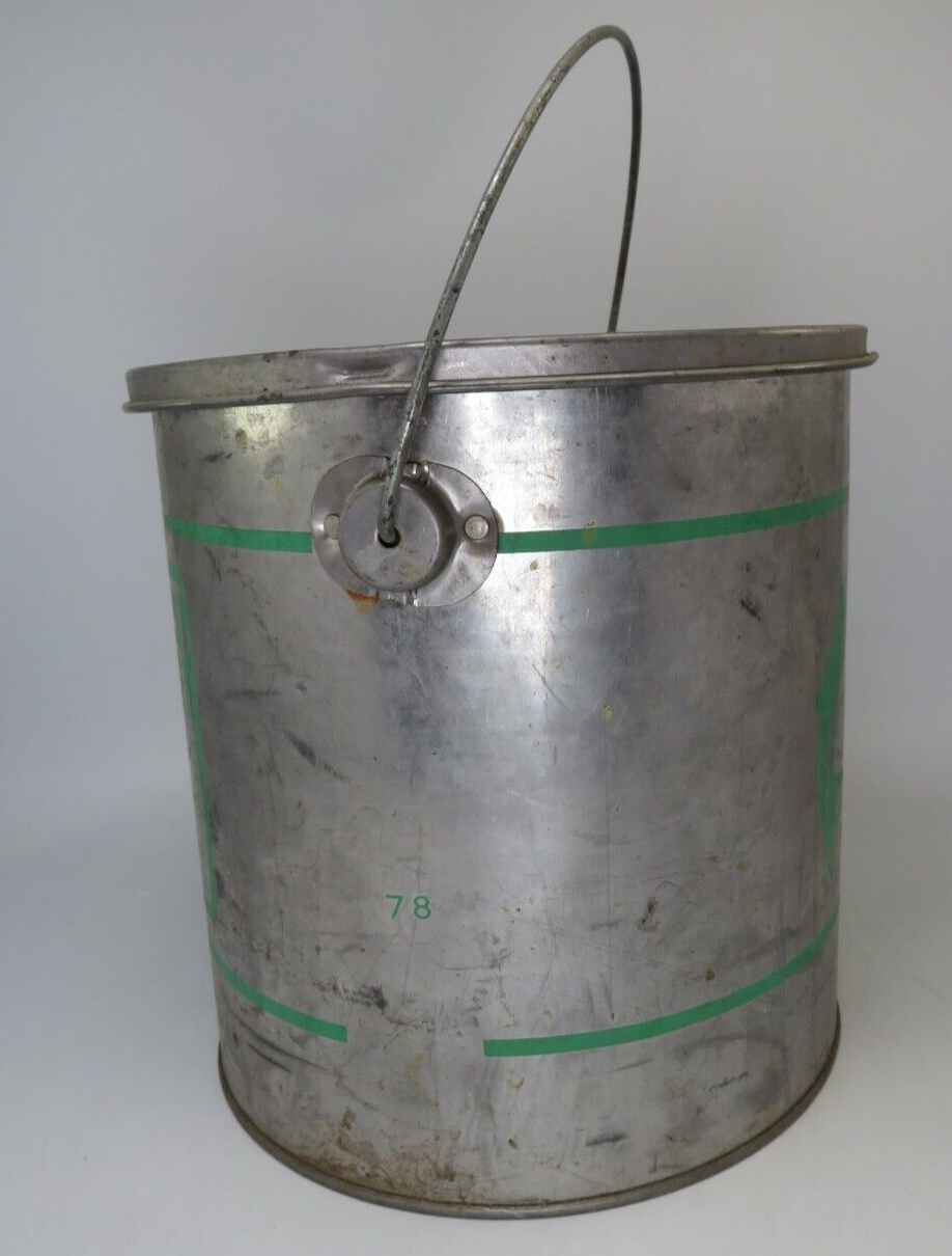 Vintage Fishing Lucky Waters Galvanized Minnow Bucket Old Pal, Inc. As