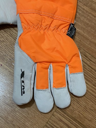 Gloves Winter Hi-Vis Work Thinsulate Breathable Liner Waterproof Fluro orange - Picture 6 of 10