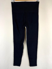 Spanx Women's Navy Blue Jean-Like Stretchy Look At Me Leggings Medium M