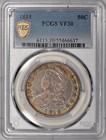 1818 Bust Half Dollar 50c Pcgs Vf30 - Great Color!