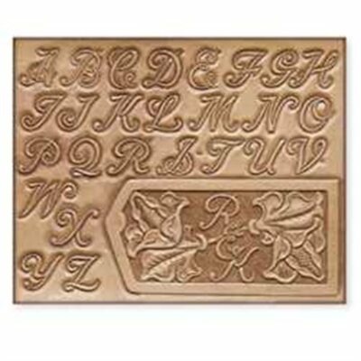 Craftaid Plastic 1'' Alphabet Template 72283-00 by Tandy Leather 