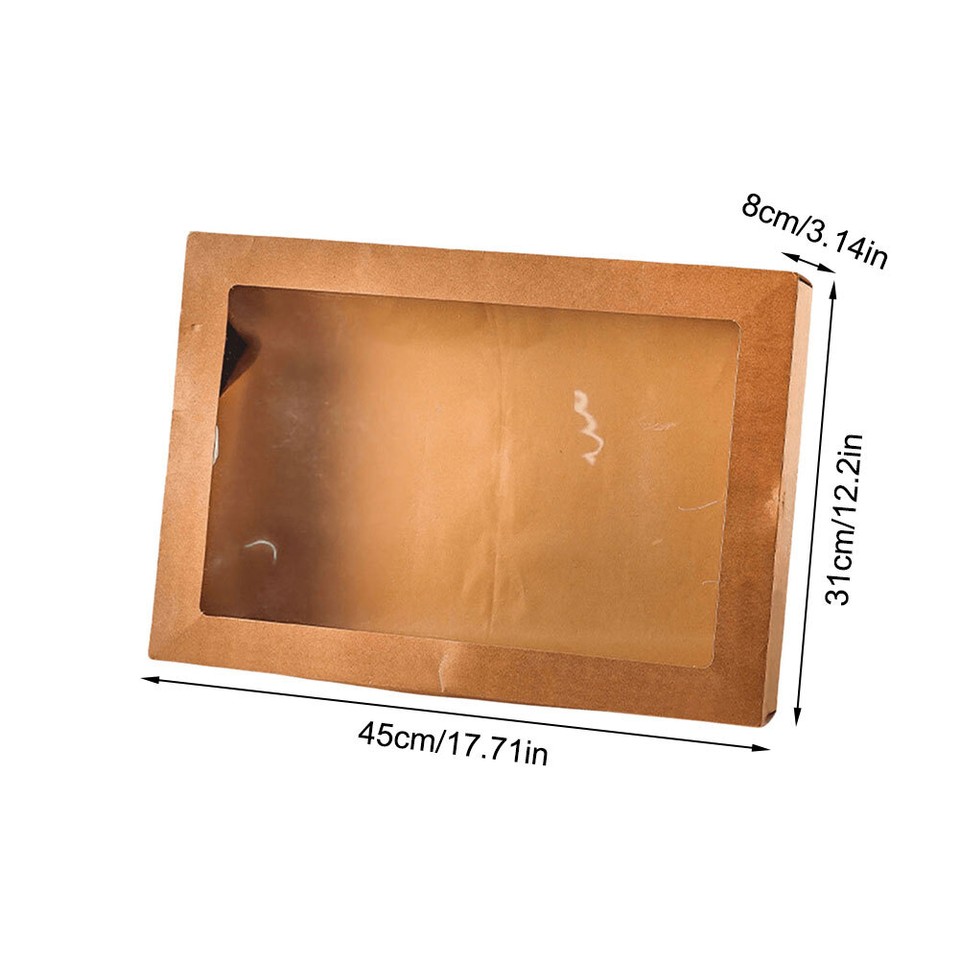 A 2Pcs Fried Chicken Paper Box Afternoon Tea Picnic Boxes Birthday