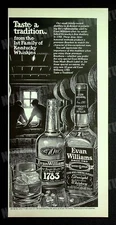 Evan Williams Whiskey Whisky 1978 Trade Print Magazine Ad Alcohol Poster ADVERT