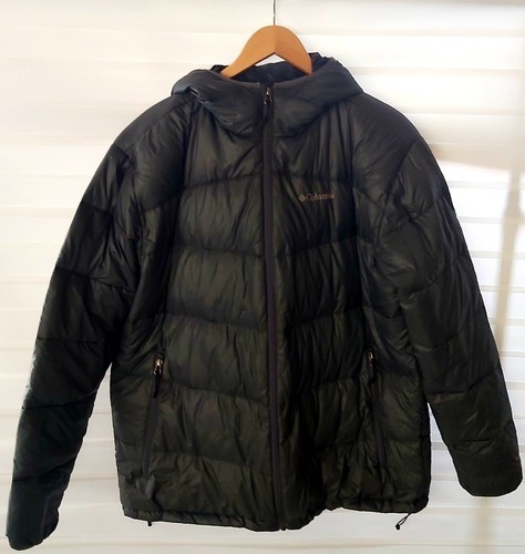 Columbia Men's Omni-Heat Turbo Down Zip Up Puffer Jacket 650TD Gray Size XL | eBay