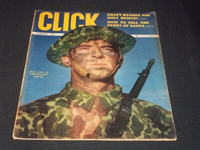 1943 JANUARY CLICK MAGAZINE - VERY NICE FRONT COVER - E 5066