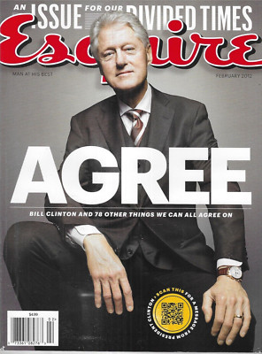 Esquire Magazine Bill Clinton Woody Harrelson Ricky Gervais Berenice Bejo 2012