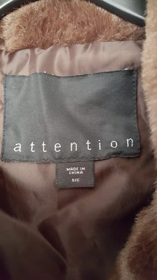 Vintage Women Faux Mink Coat - Size S - Image 4 of 4