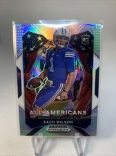 2021 Prizm Draft Picks #182 All-American RC Zach Wilson SILVER Prizm 