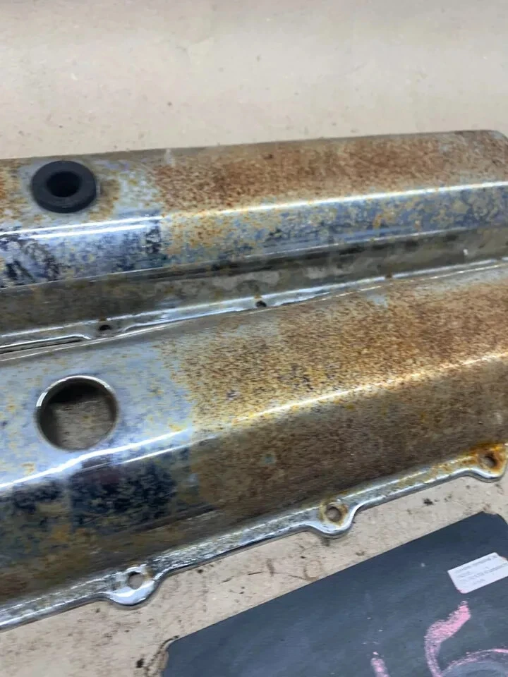 1967 68 69 70 71 Oldsmobile V8 Cutlass Supreme 330 350 400 403 cubiertas de válvula SBO Foto 2 de 4