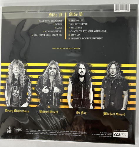 Stryper God Damn Evil Vinyl, Limited Edition, Numbered, Yellow, Sealed - Picture 2 of 5