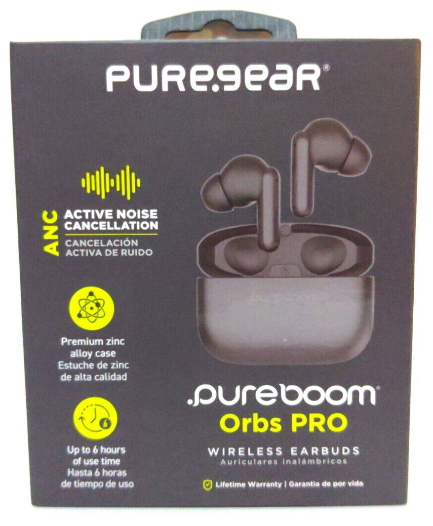 BLACK Puregear Pure Gear Pureboom Orbs PRO Wireless Ear Buds Open Box