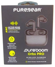 BLACK Puregear Pure Gear Pureboom Orbs PRO Wireless Ear Buds Open Box