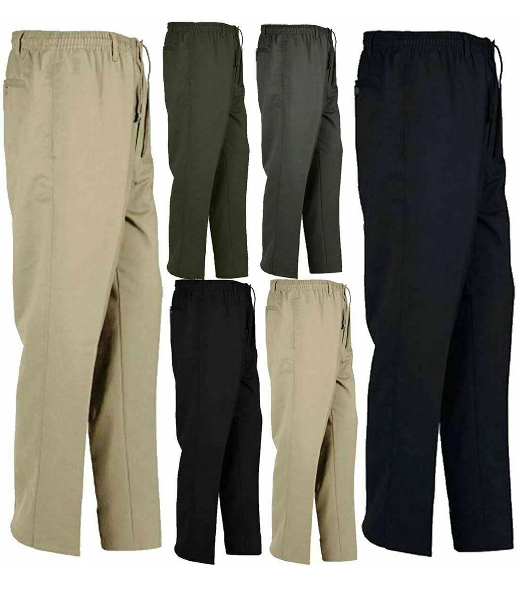 Men's Elasticated Waist Work Casual Rugby Trousers Pants Smart Rugby Trousers
Opens in a new window
