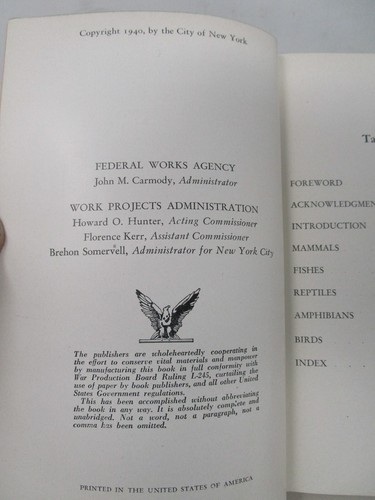 American Wild Life Illustrated Works Project Administration Austin Baylitts 1940 - Imagen 6 de 12